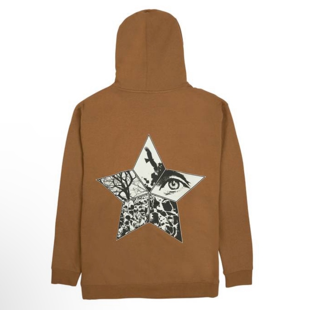 Pleasures Brand Caramel Hoodie